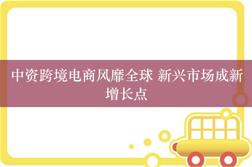 中资跨境电商风靡全球 新兴市场成新增长点