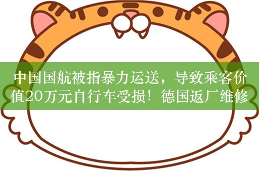 中国国航被指暴力运送，导致乘客价值20万元自行车受损！德国返厂维修需2万，客服称无法回应