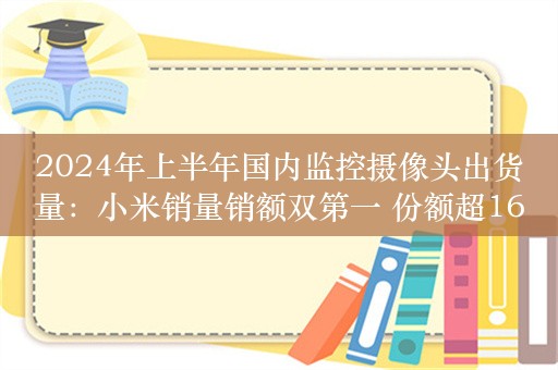 2024年上半年国内监控摄像头出货量：小米销量销额双第一 份额超16%