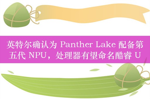 英特尔确认为 Panther Lake 配备第五代 NPU，处理器有望命名酷睿 Ultra 300