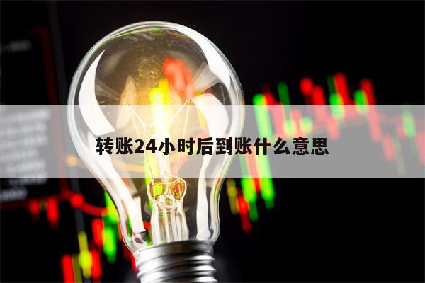 转账24小时后到账什么意思