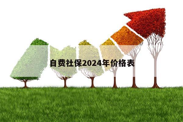 自费社保2024年价格表