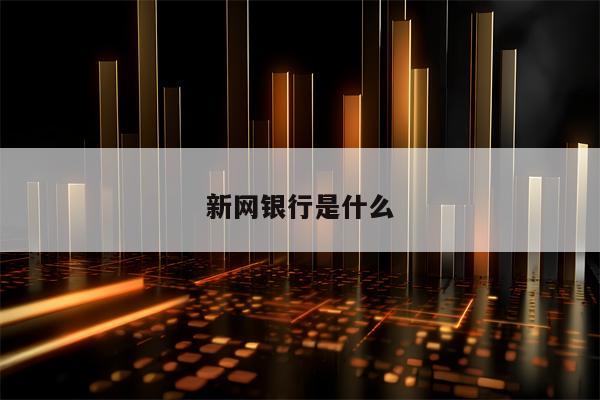 新网银行是什么