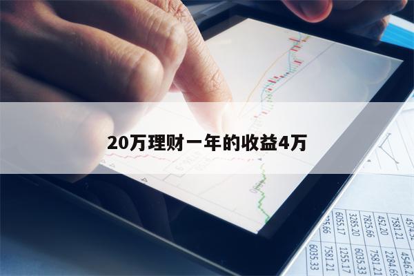 20万理财一年的收益4万