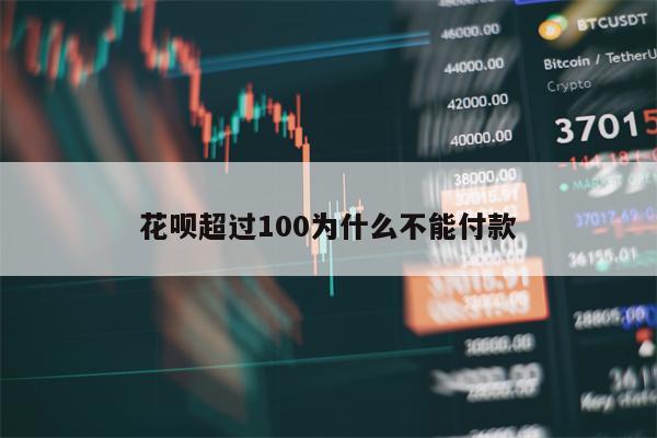 花呗超过100为什么不能付款